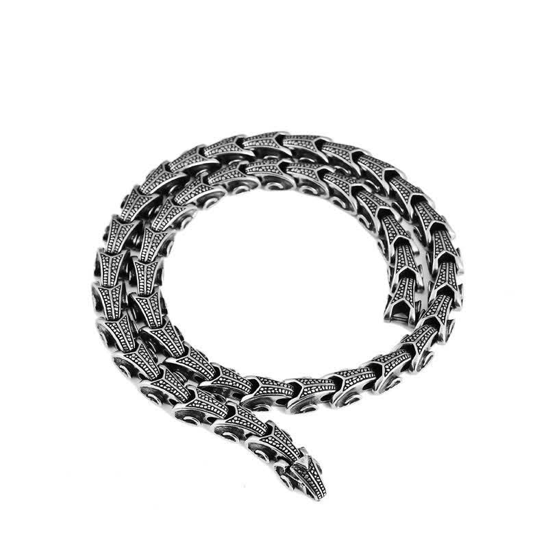 Pulsera con colgante de collar de protección de acero de titanio con diseño de dragón de Buddha Stones - image 20