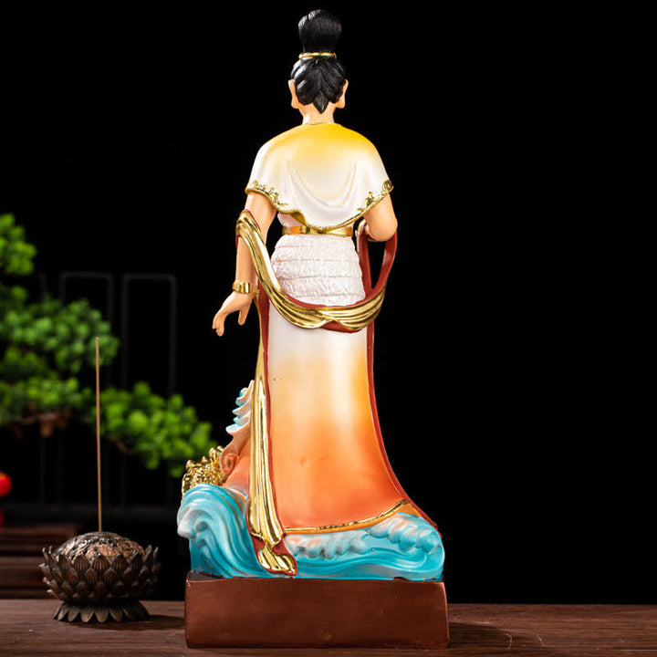 Estatua de resina de protección Bodhisattva Nuwa decoración del hogar
