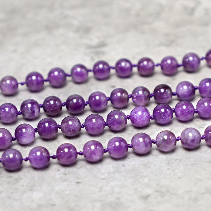 Collar tibetano de 108 cuentas Mala, collar de cuentas de oración para meditación y Yoga