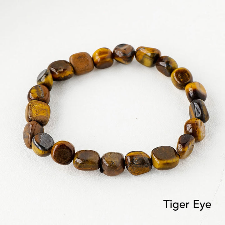 Pulsera de conciencia espiritual de piedra de cristal de forma irregular natural