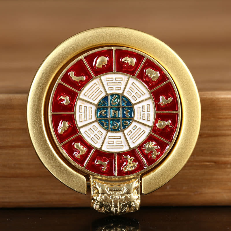 Soporte de anillo para teléfono tibetano Om Mani Padme Hum Peace, decoraciones universales para teléfono