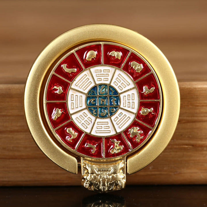 Soporte de anillo para teléfono tibetano Om Mani Padme Hum Peace, decoraciones universales para teléfono