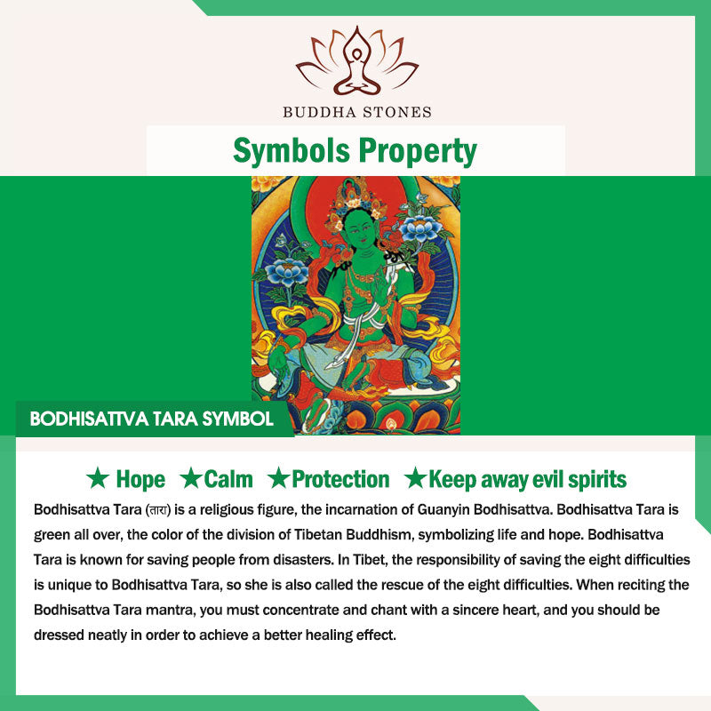 Bodhisattva Tara Verde Calma Esperanza Estatua Decoración de Cobre