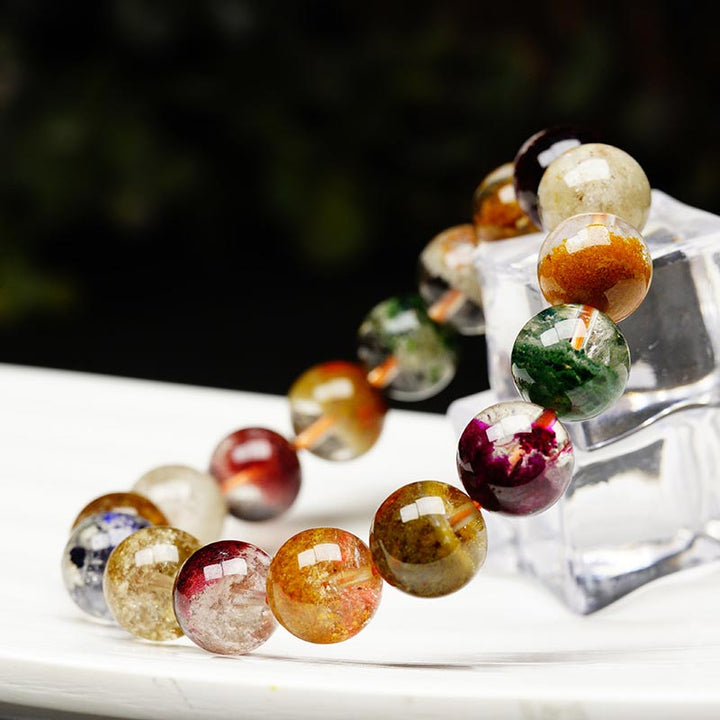 Pulsera de amor de cristal con varias piedras preciosas naturales de Buddha Stones