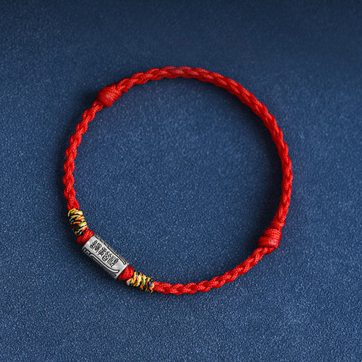 Pulsera tobillera de plata de ley 925 hecha a mano con Buddha Stones, todo va bien, diseño de protección y resistencia