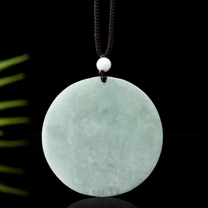 Colgante de collar de cadena con bendición de jade de Avalokitesvara Kwan Yin de mil manos - image 10