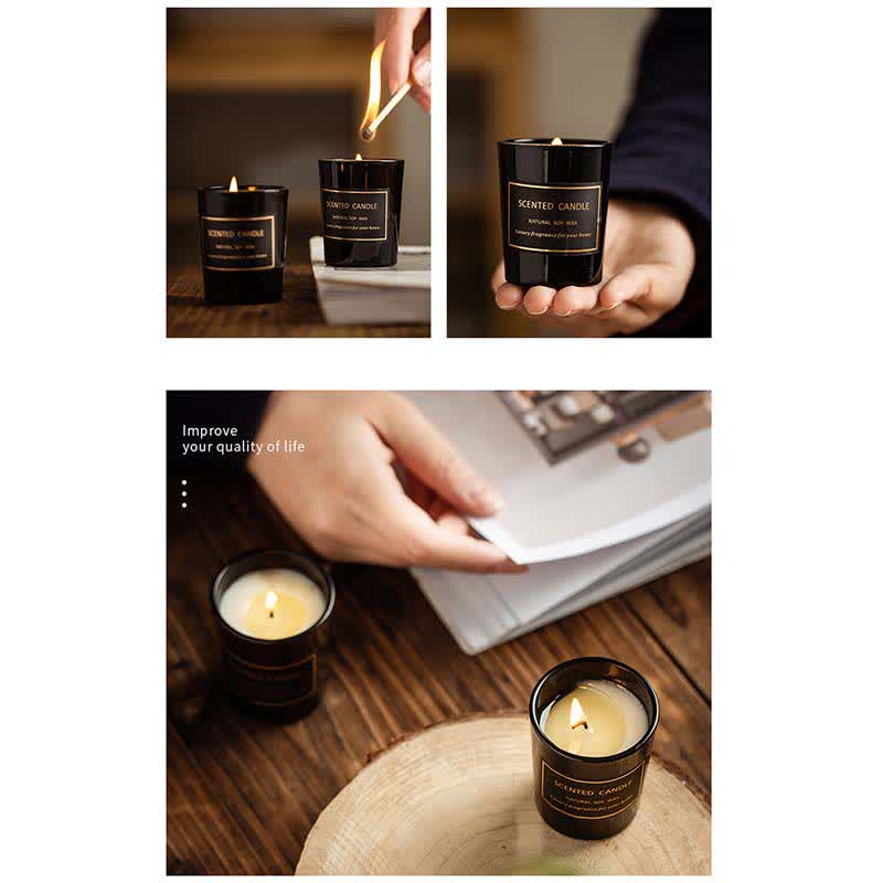 Blue Bell Pear Freesia Fragancia Meditación Oración Aromaterapia Vela de Cera de Soja