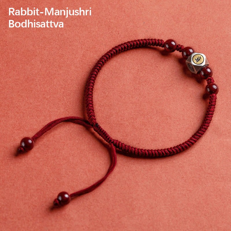 Pulsera de plata de ley 925 con Buddha Stones , zodíaco chino, Buda natal, cinabrio, calma