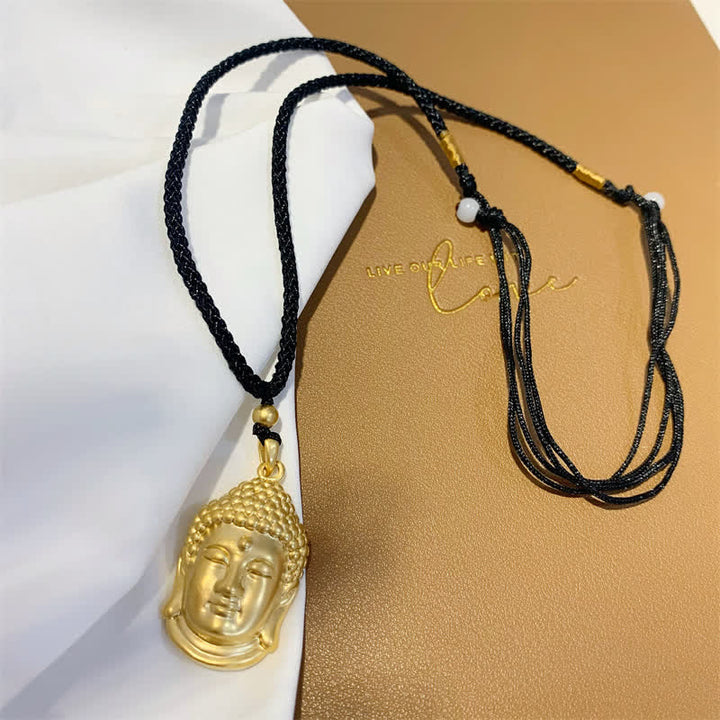 Colgante de collar de riqueza de cobre de Buda de oro - image 7