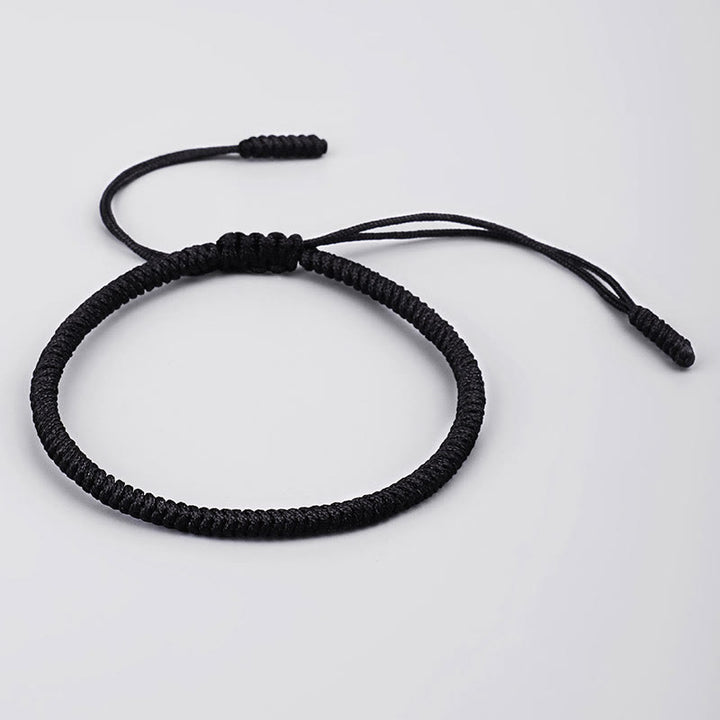 Pulsera de fuerza de amuleto hecho a mano con nudo King Kong tibetano de Buddha Stones 3 uds