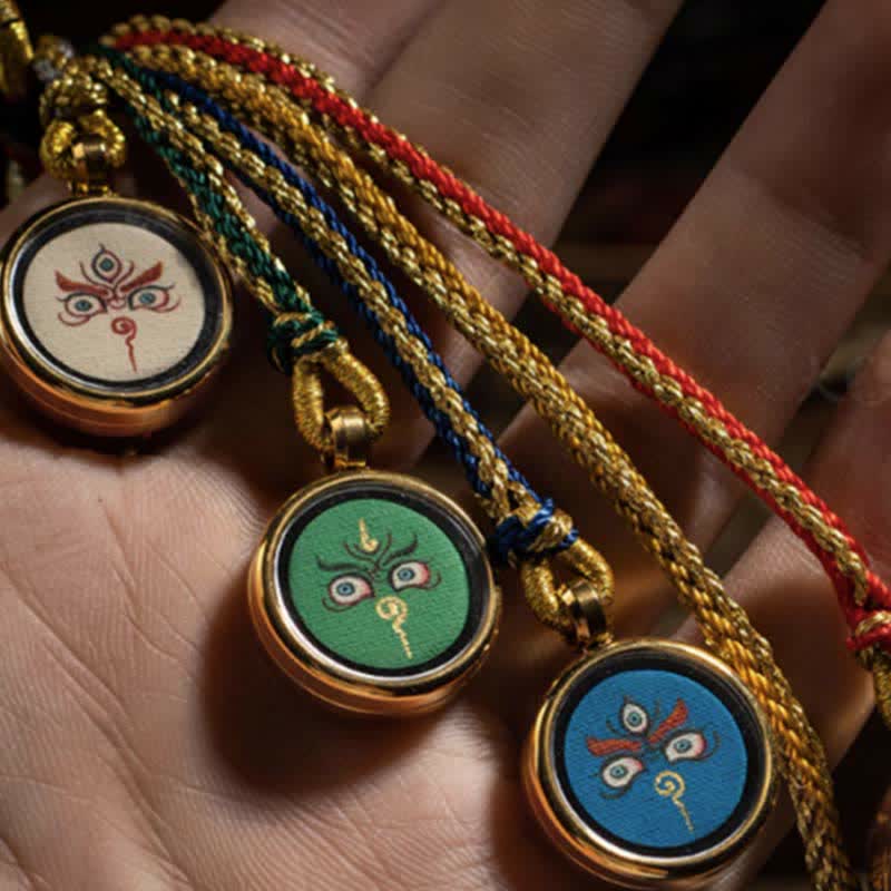 Tíbet hecho a mano cinco dioses de la riqueza Thangka protección pared coche decoración colgante
