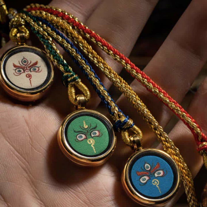 Tíbet hecho a mano cinco dioses de la riqueza Thangka protección pared coche decoración colgante