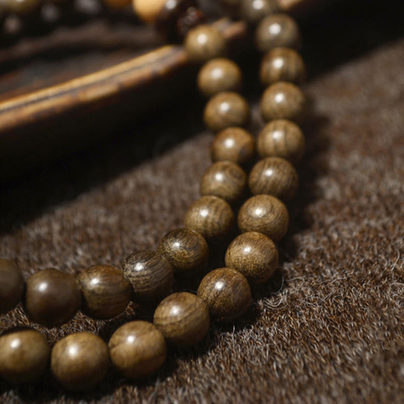 Pulsera Mala con dije de protección de sándalo tibetano - image 12