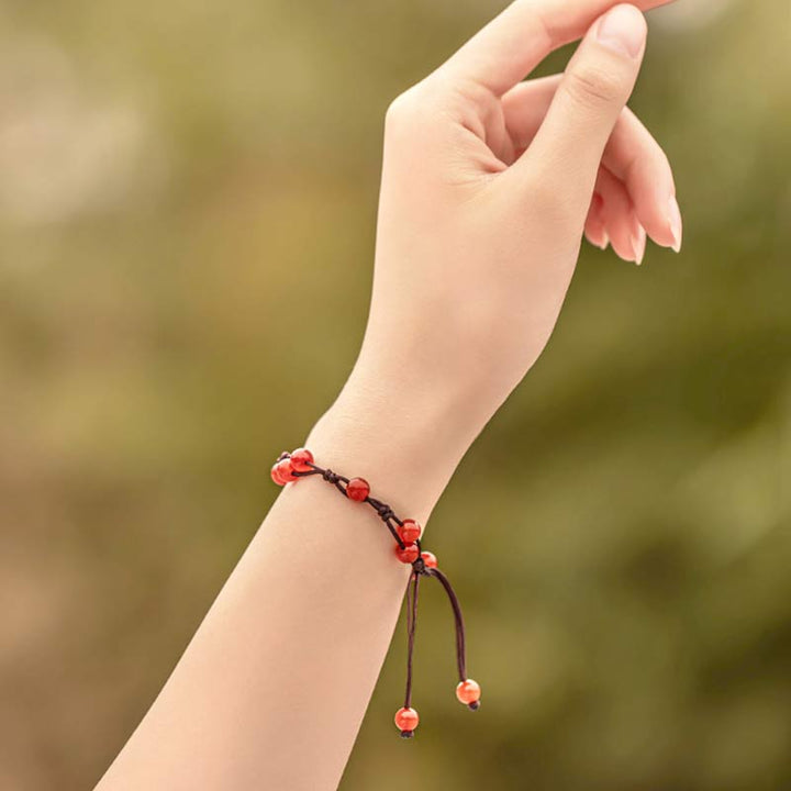 Buddha Stones con ágata roja, ágata musgosa y cinabrio para la calma