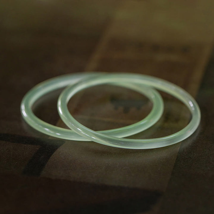 Brazalete con Buddha Stones, calcedonia verde natural, fuerza y ​​coraje - image 4