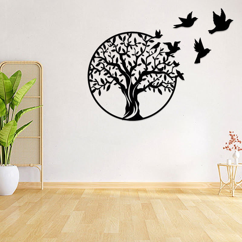 Buddha Stones Árbol de la vida Signo de pájaros Regalo de inauguración Unity Wall Art