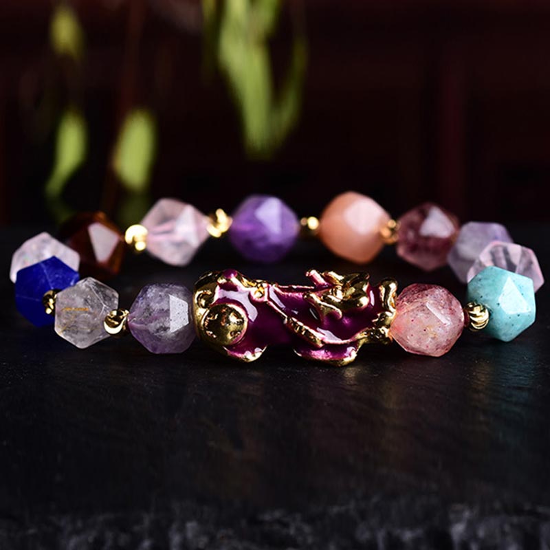 Pulsera de la suerte FengShui PiXiu Amatista