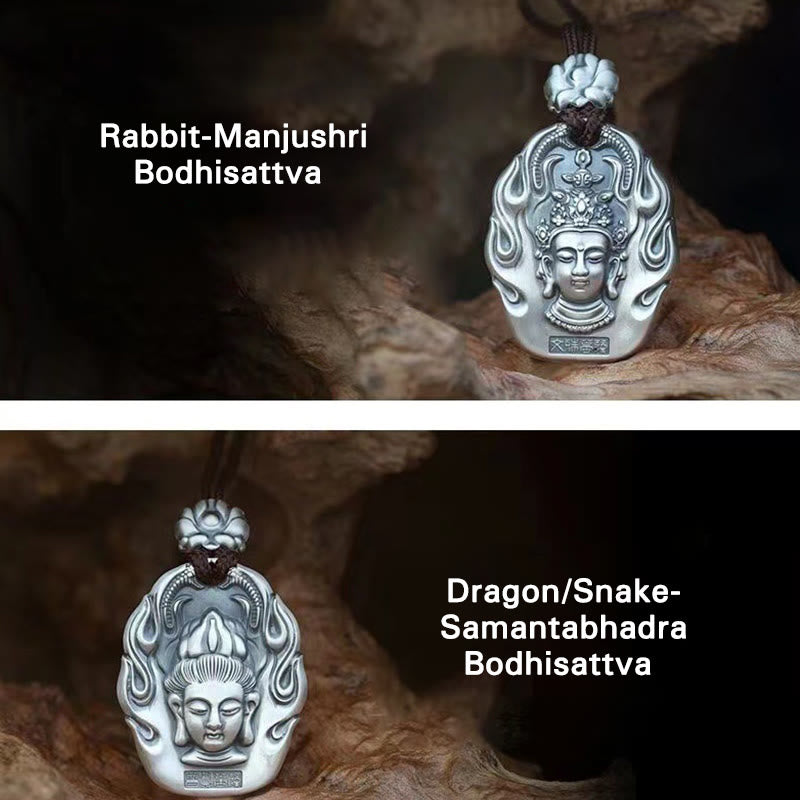 Buddha Stones del zodiaco chino, Buda natal Om Mani Padme Hum, colgante de collar de compasión de loto - image 22