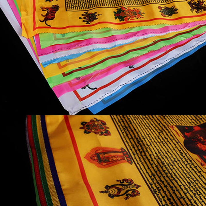 Bandera de oración para exteriores con bendición tibetana (10 unidades) - image 3