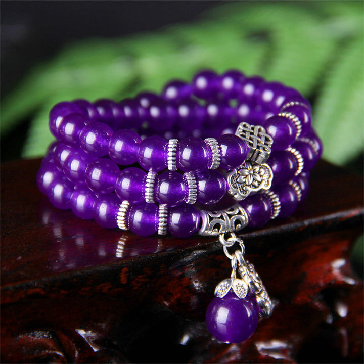 Buddha Stones La pulsera de riqueza Pixiu de amatista