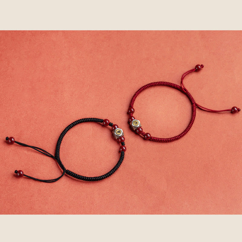 Pulsera de plata de ley 925 con Buddha Stones , zodíaco chino, Buda natal, cinabrio, calma