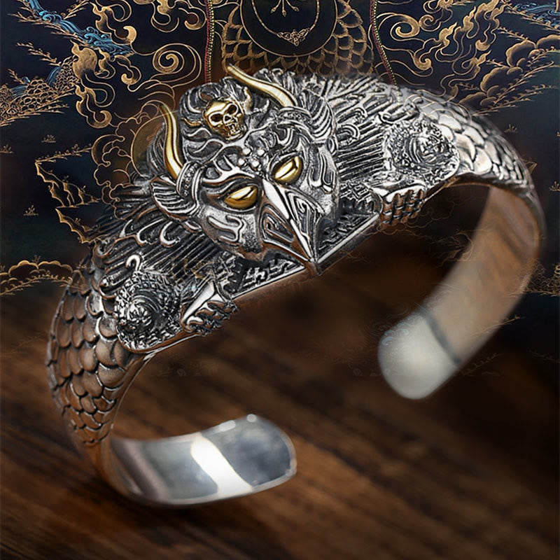 Brazalete tibetano de protección de la sabiduría del pájaro Garuda