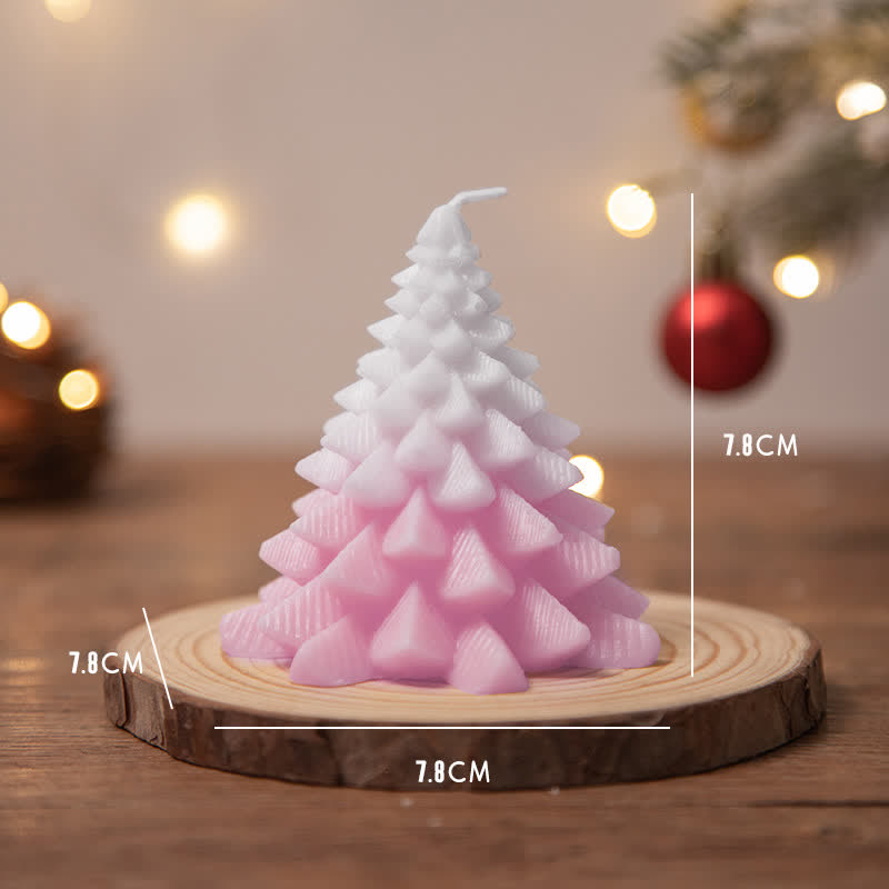 Regalo de vela de cera de soja perfumado árbol de Navidad para amigos de la familia