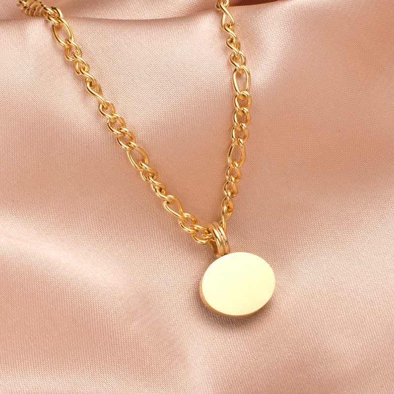 Colgante de collar de acero de titanio de fuerza turquesa ovalada