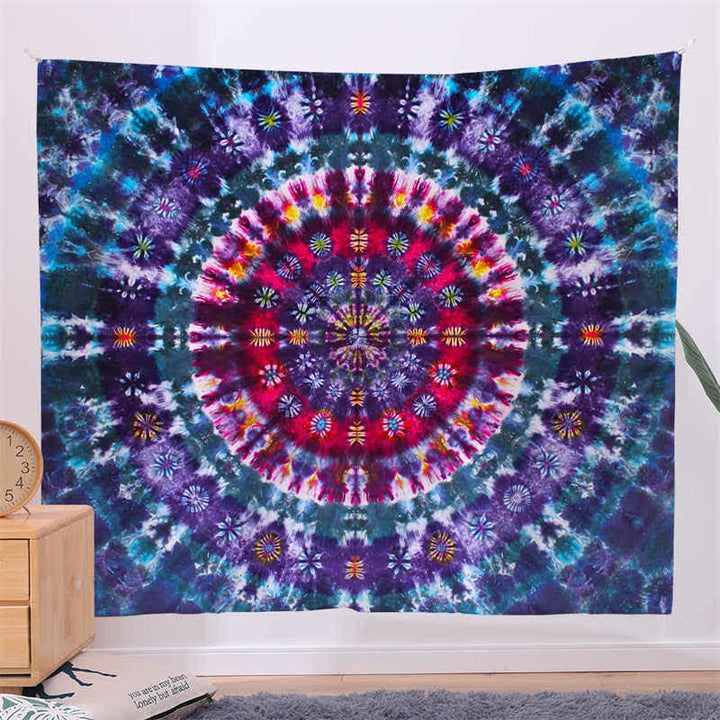 Tapiz con diseño de Mandala bohemio para colgar en la pared, arte de pared, enfoque creativo, decoración para sala de estar y hogar