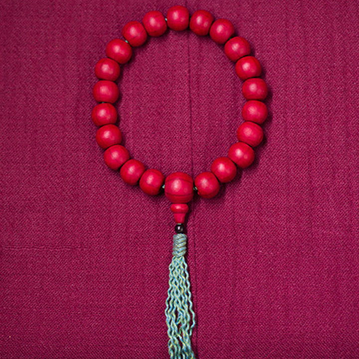 Buddha Stones Abelia Biflora Madera ahuyentando a los malos espíritus Muñeca Mala