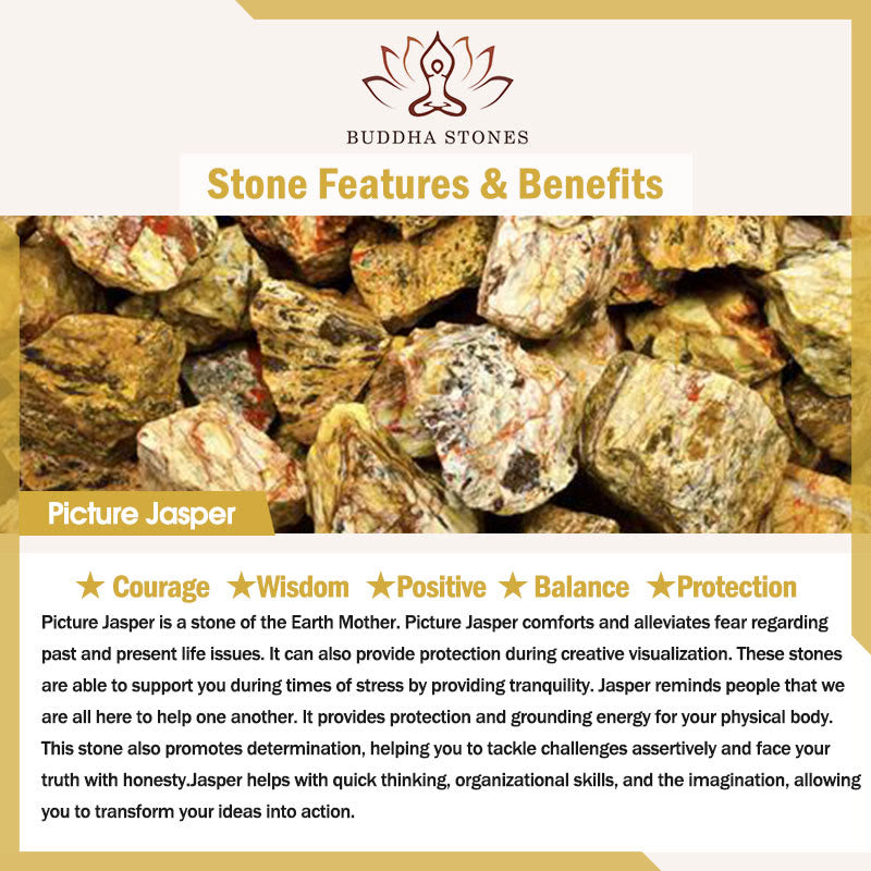 Buddha Stones 3 piezas de piedra de cristal natural paz interior pulsera espiritual - image 17