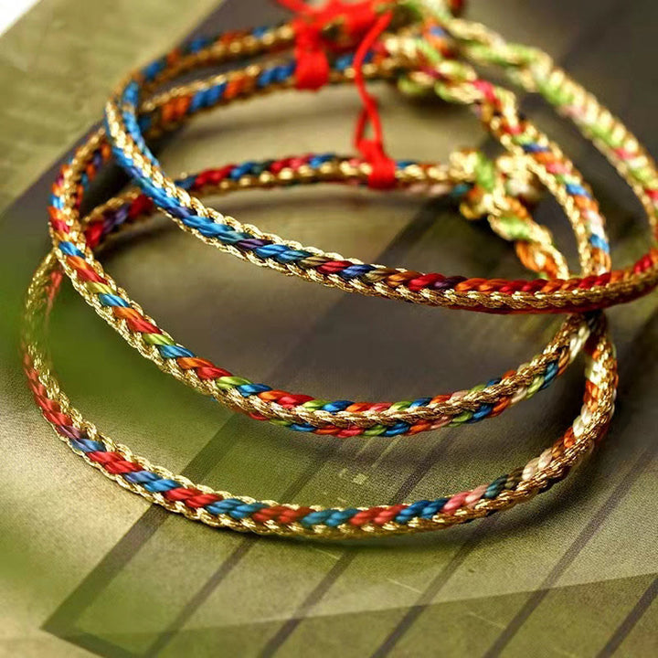 Pulsera trenzada hecha a mano con diseño de personaje Fu Zongzi de plata de ley 925 con Buddha Stones