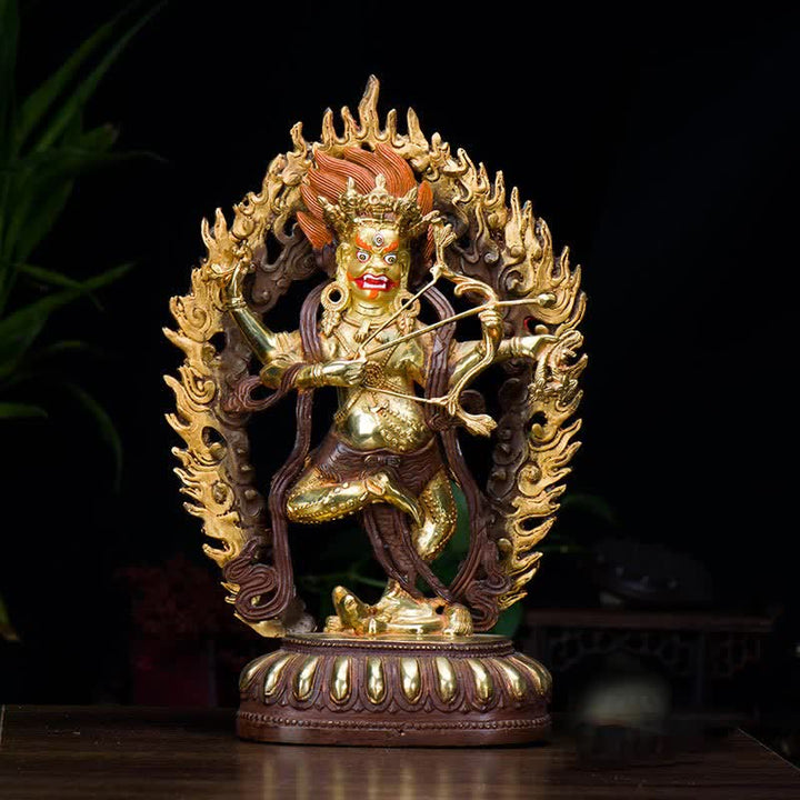 Figura de Buda Kurukulla, estatua de cobre de serenidad, decoración del hogar