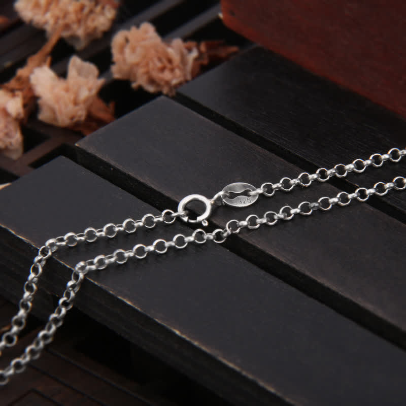 Colgante de collar de fuerza de elefante de plata de ley 990 con Buddha Stones