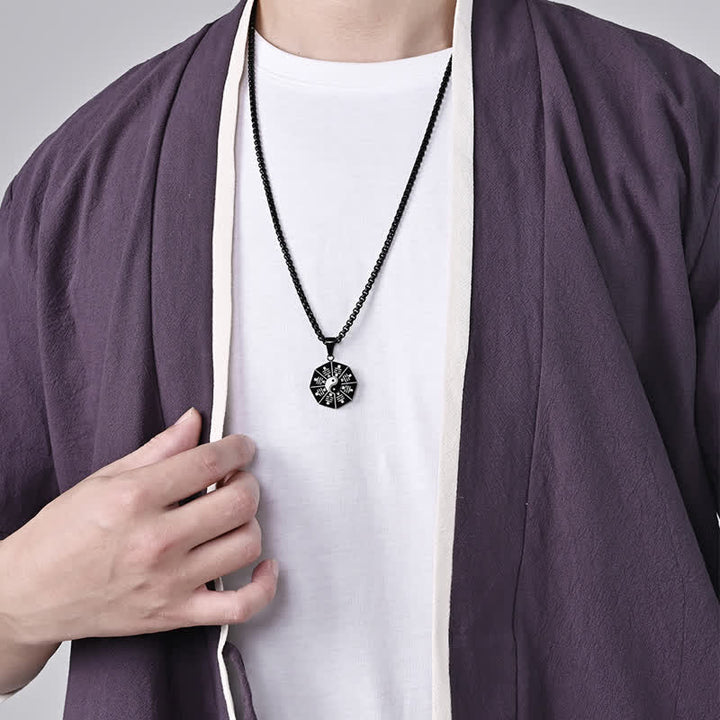 Colgante de collar de equilibrio de acero de titanio Bagua Yin Yang - image 4
