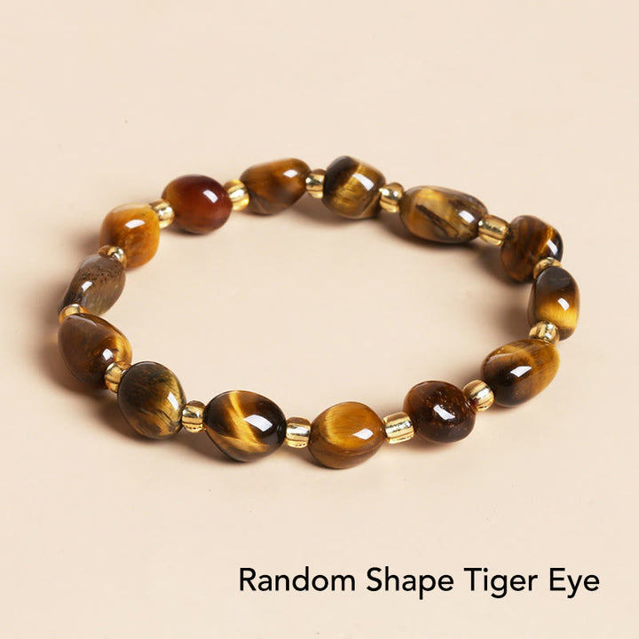 Pulsera de equilibrio de meditación de cristal de piedra de forma irregular natural de Buddha Stones