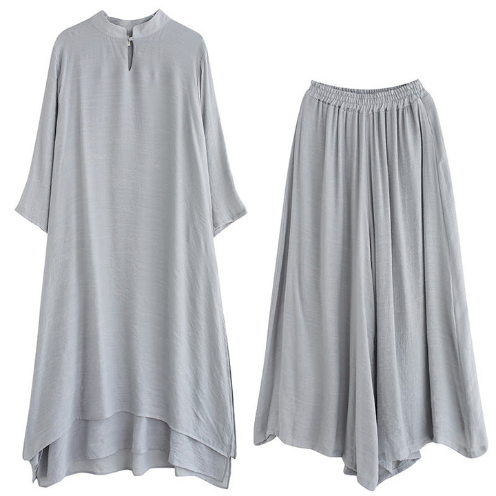 Conjunto de ropa para mujer con estampado sencillo de Buddha Stones para meditación, oración, práctica espiritual zen y yoga. - image 2
