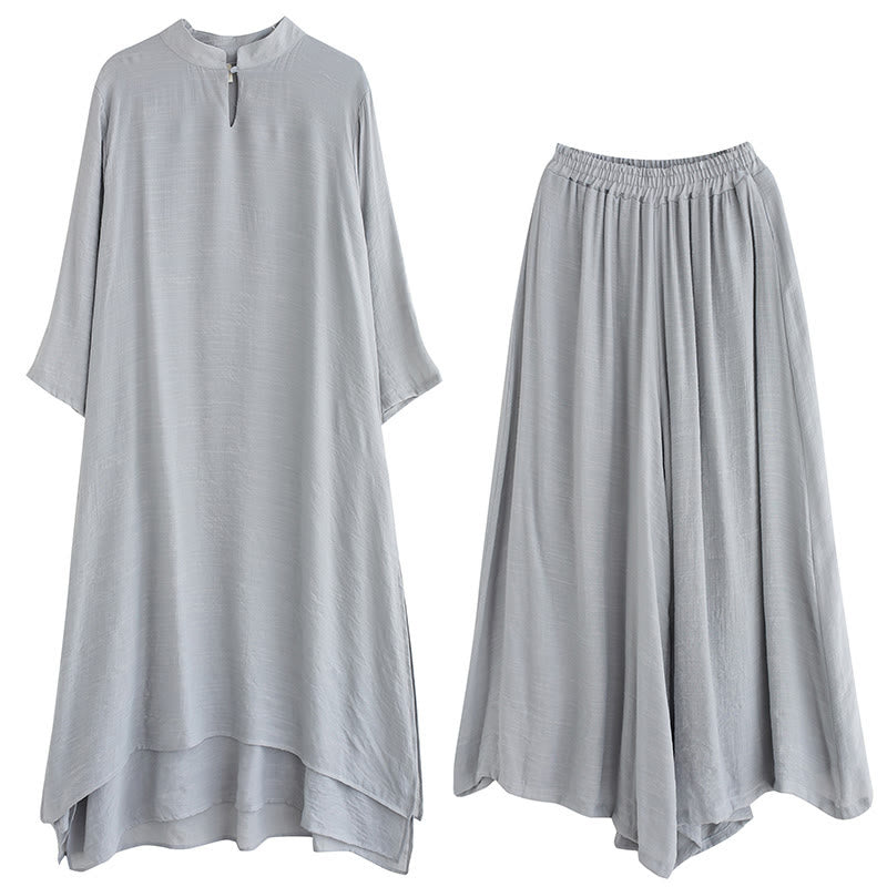 Conjunto de ropa para mujer con estampado sencillo de Buddha Stones para meditación, oración, práctica espiritual zen y yoga. - image 2