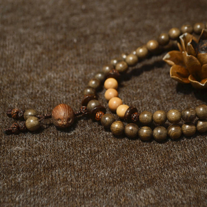 Pulsera Mala con dije de protección de sándalo tibetano - image 8