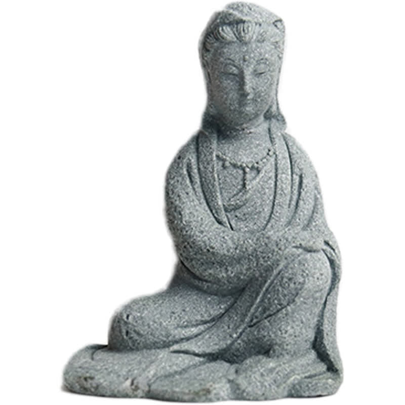 Buddha Stones Estatua de Avalokitesvara Bendición Decoración del hogar
