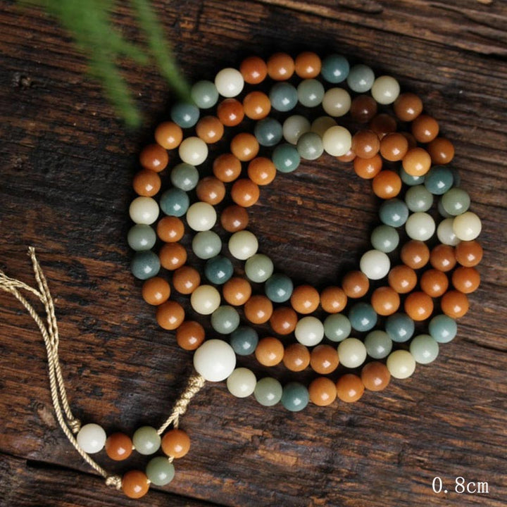Pulsera de sabiduría de armonía de Mala de semillas de Bodhi de Buddha Stones