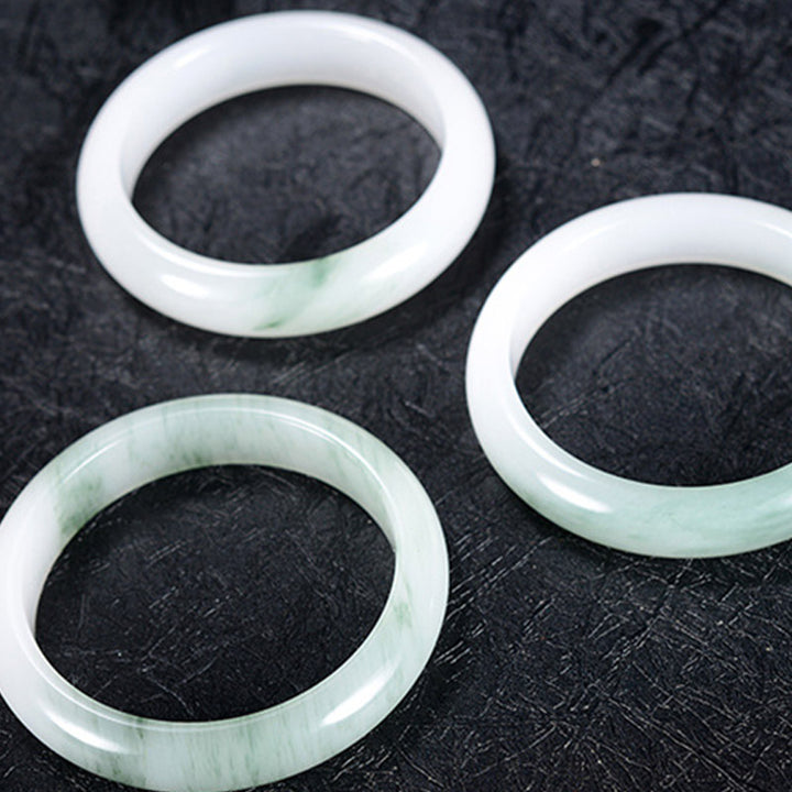 Brazalete curativo de la suerte de jade natural