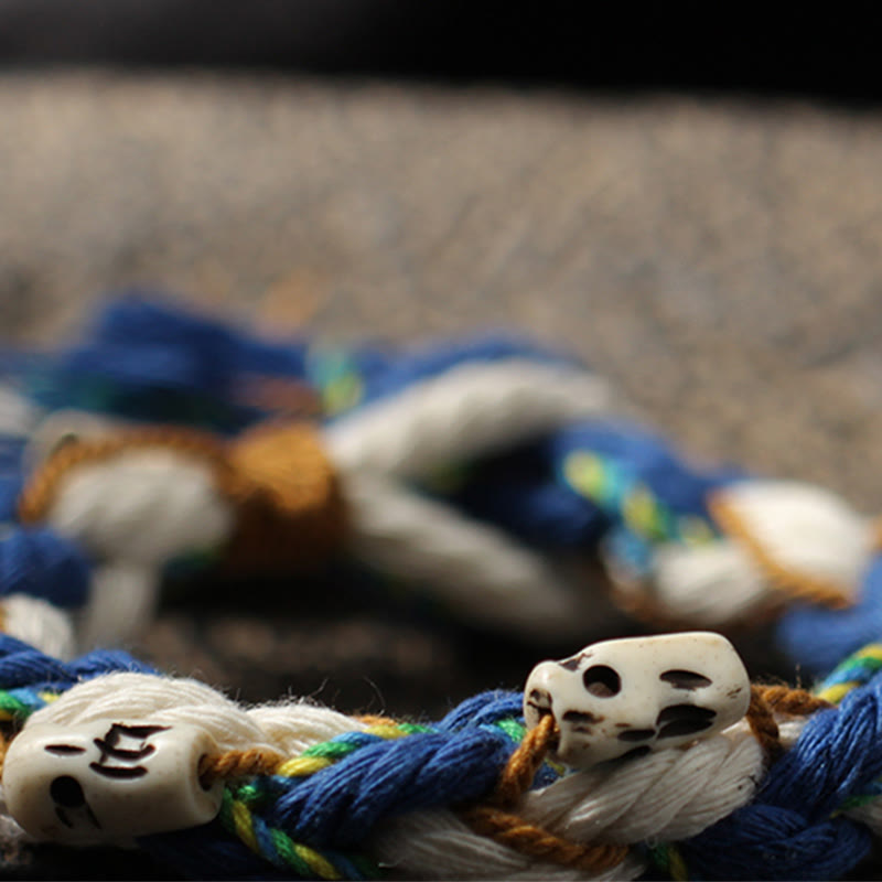 Pulsera de la suerte hecha a mano con cuentas de la diosa de la riqueza Zakiram tibetana con Buddha Stones