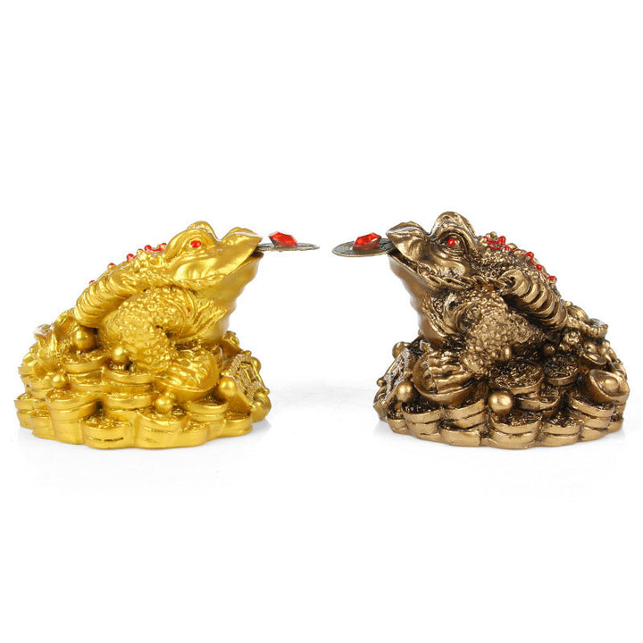 Buddha Stones FengShui Riqueza Decoración de rana de la suerte