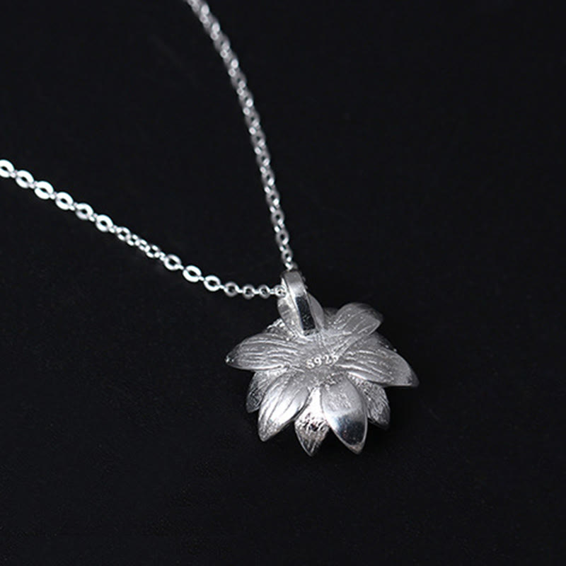 Colgante de plata de ley 925 con Buddha Stones , lazurita, flor de loto, cuidado personal - image 7