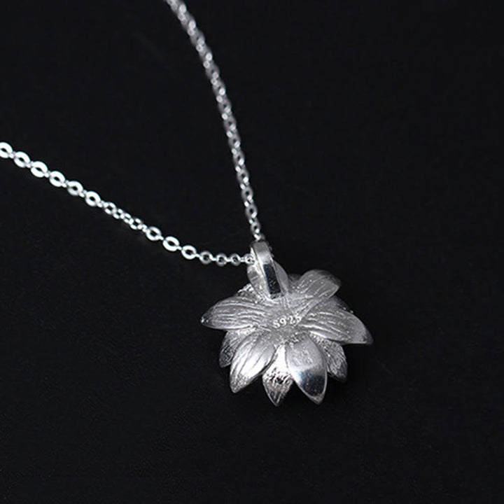 Colgante de plata de ley 925 con Buddha Stones , lazurita, flor de loto, cuidado personal - image 7