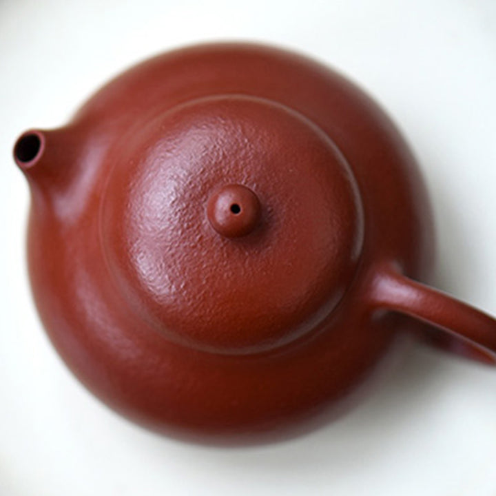 Tetera de kungfú de arcilla púrpura marrón Wen Dan hecha a mano con Buddha Stones Yixing