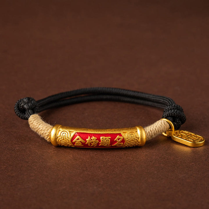 Pulsera trenzada de plata de ley 999 con Buddha Stones , hecha a mano en el Tíbet, Om Mani Padme Hum Fu, personaje de TopRank, suerte