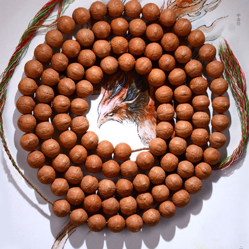 Buddha Stones 108 cuentas Mala Nepal semilla Bodhi suerte riqueza borla pulsera
