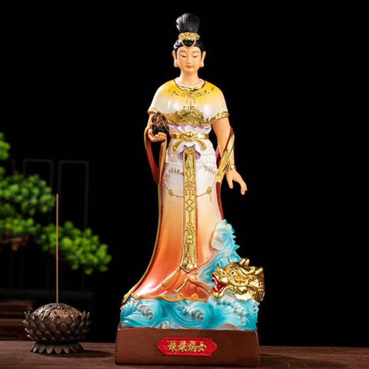 Estatua de resina de protección Bodhisattva Nuwa decoración del hogar